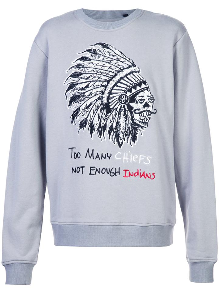 Haculla Too Many Chiefs Sweatshirt - Grey