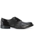 Comme Des Garçons Homme Plus Leather Patchwork Shoe - Black