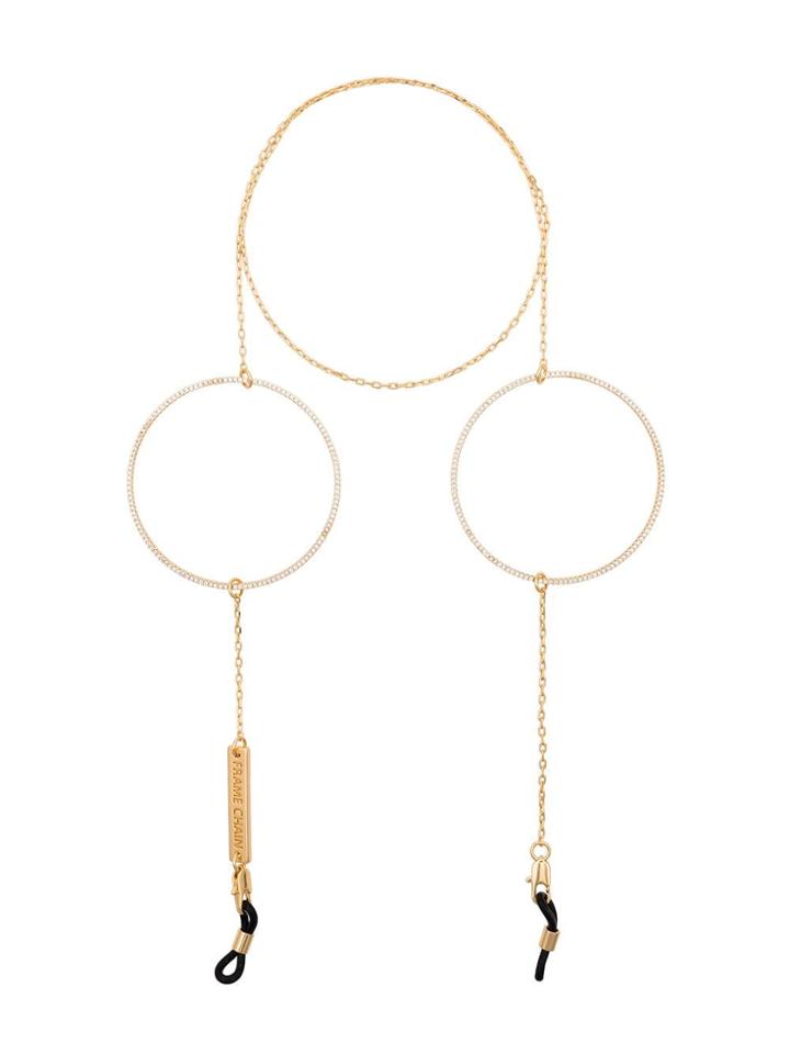 Frame Chain Circle Of Lust Crystal Hoop Chain - Gold