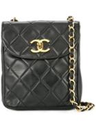 Chanel Pre-owned Quilted Jumbo Cc Shoulder Bag - Black