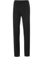 Maison Margiela High Waisted Trousers, Women's, Size: 46, Black, Polyester/spandex/elastane/virgin Wool