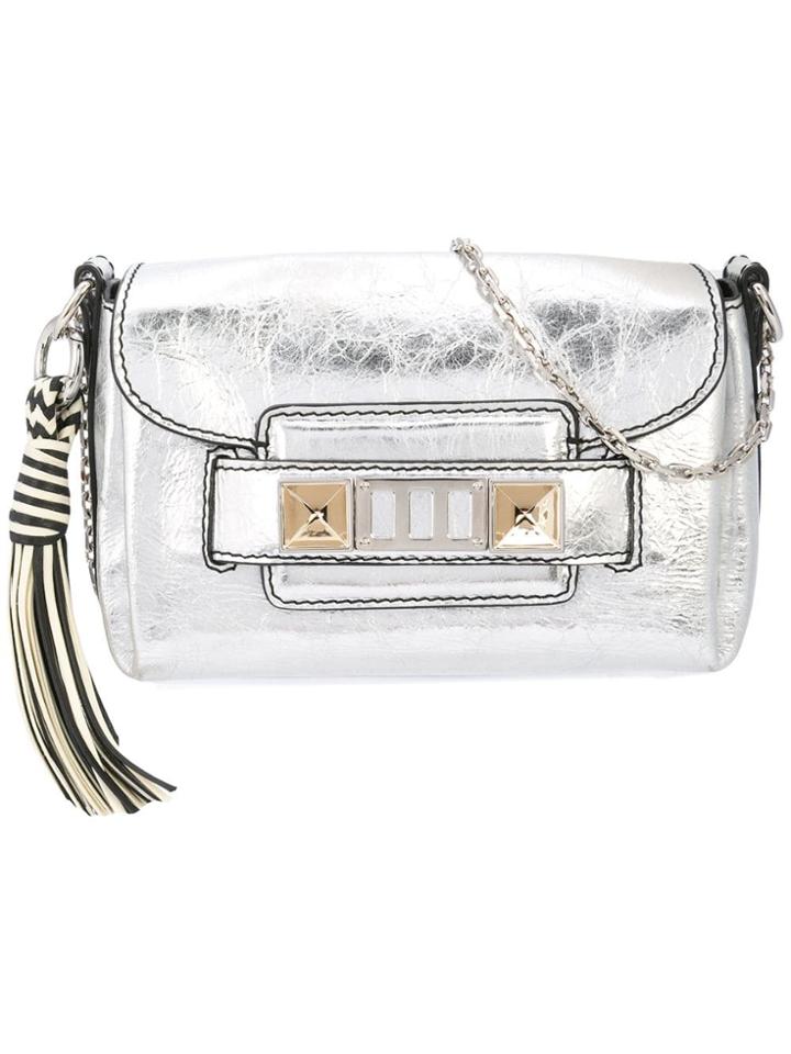 Proenza Schouler Metallic Ps11 Mini Soft Classic - Silver