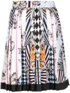Versace Angeli Optical Illusion Print Skirt - Multicolour