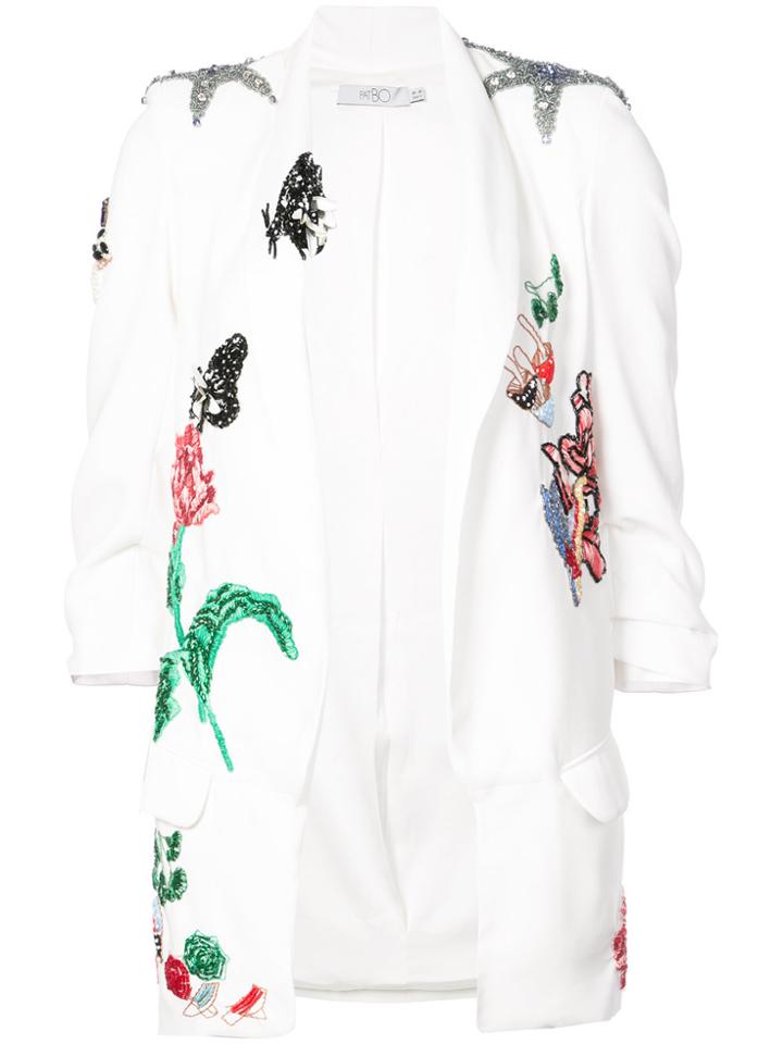 Patbo Multi-print Blazer - White