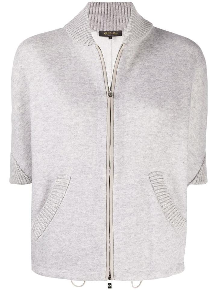 Loro Piana Zipped Cardigan - Grey