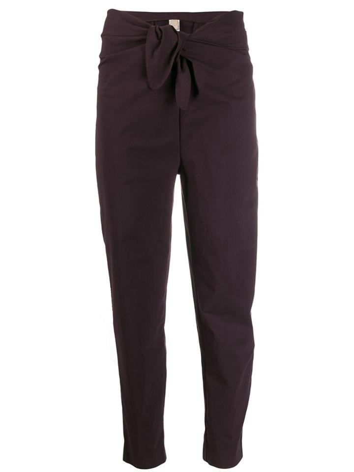 Romeo Gigli Pre-owned 1990s Bow Waist Trousers - Purple