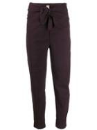 Romeo Gigli Pre-owned 1990s Bow Waist Trousers - Purple
