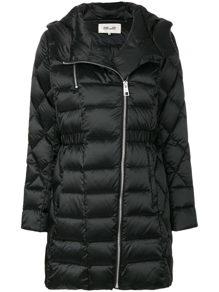 Dvf Diane Von Furstenberg Quilted Coat - Black