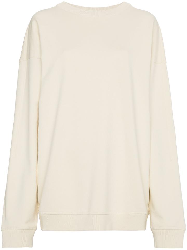 Y / Project Sweatshirt With Draping On Back - Nude & Neutrals