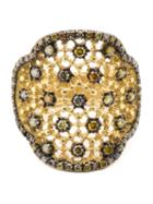 Loree Rodkin Lace Motif Diamond Ring, Women's, Size: 8 1/4, Metallic