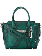 Coach Snakeskin Tote, Women's, Green
