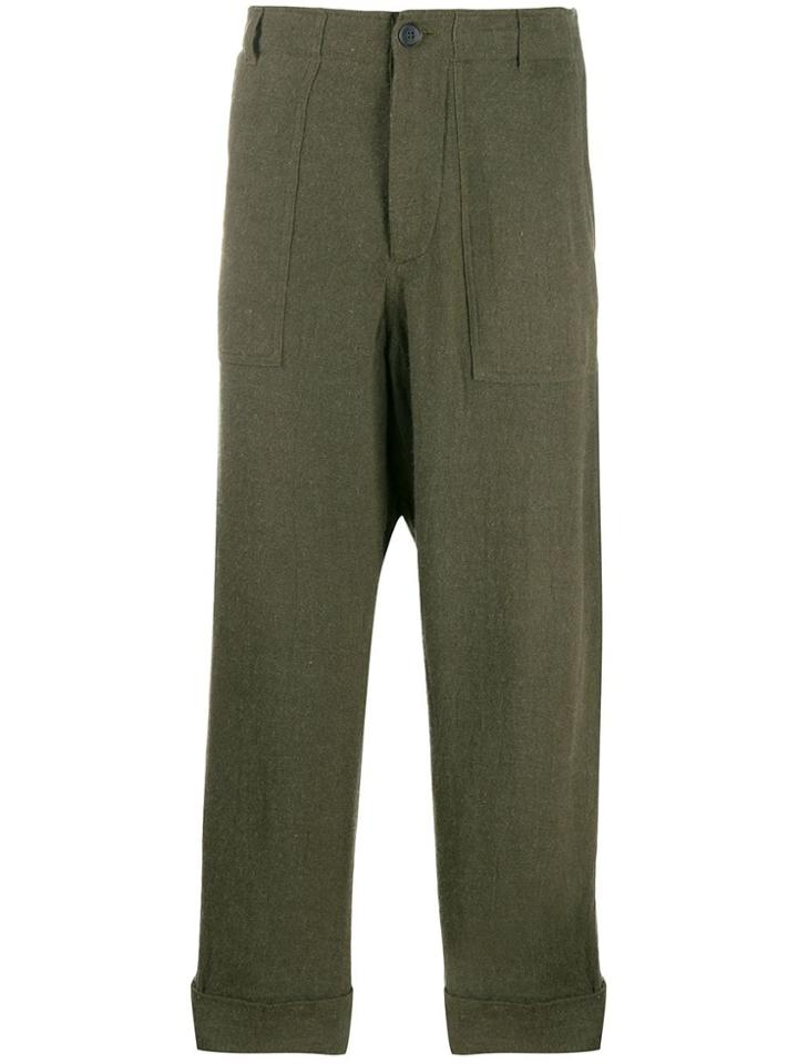 Nanushka Slim-fit Japanese Trousers - Green