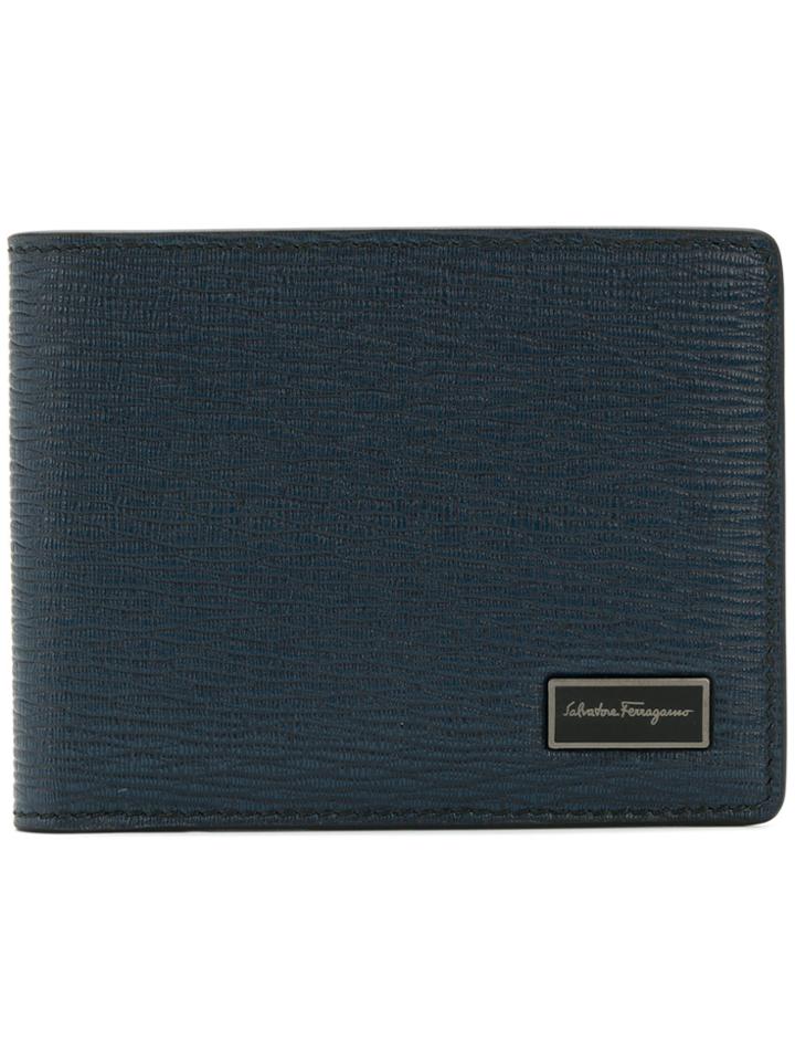 Salvatore Ferragamo Logo Bi-fold Wallet - Blue