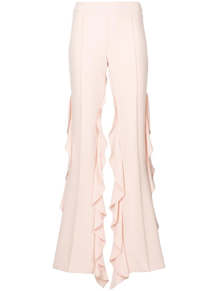 Elisabetta Franchi Ruffled Trousers - Nude & Neutrals