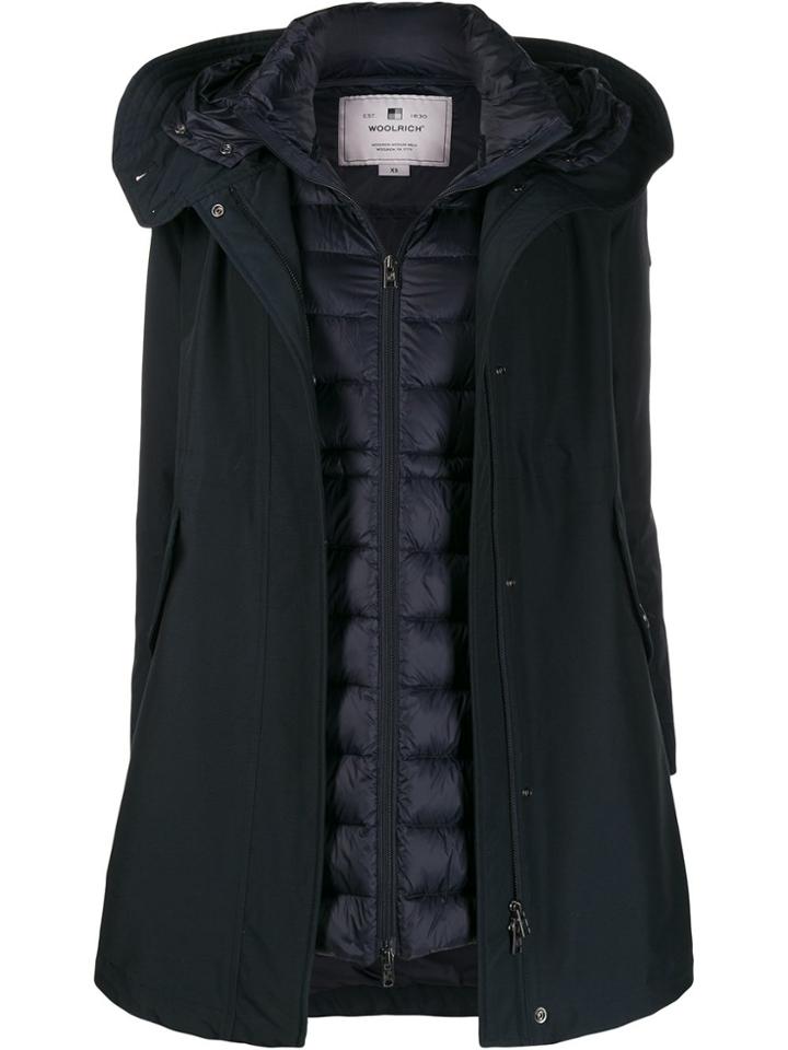 Woolrich Donna Double-layered Coat - Blue