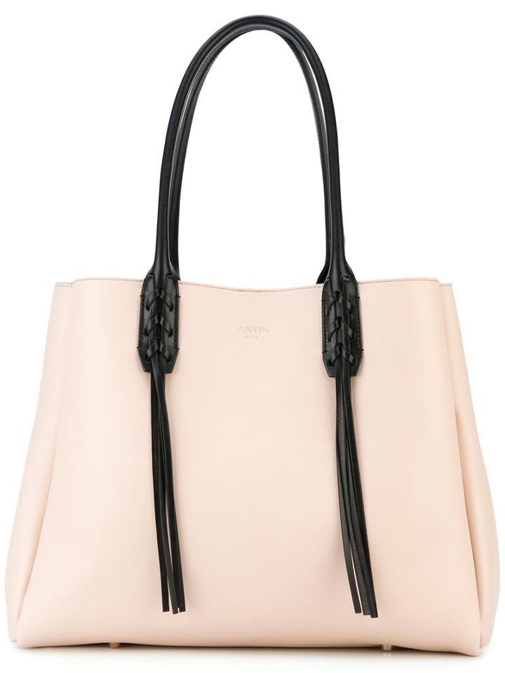 Lanvin - Fringed Tote - Women - Leather - One Size, Nude/neutrals, Leather