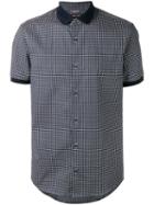 Michael Kors Geometric Print Shirt, Men's, Size: Small, Blue, Cotton