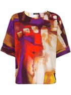 Natori Printed Shirt Top - Multicolour