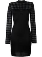 Balmain Longsleeved Knit Dress - Black