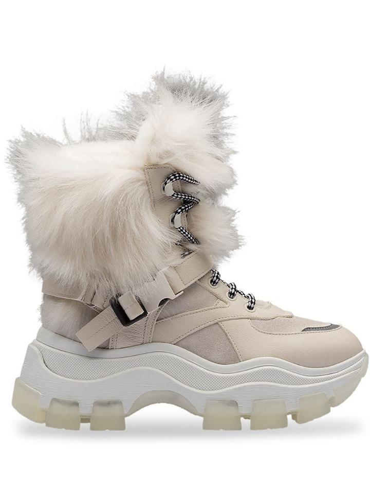 Prada Block High Top Sneakers - White