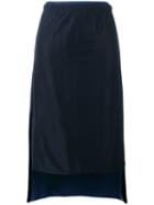 Dkny - Pull On Skirt - Women - Spandex/elastane/viscose - S, Women's, Blue, Spandex/elastane/viscose