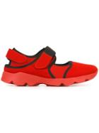 Marni Velcro Fastening Sneakers, Women's, Size: 40, Red, Neoprene/rubber