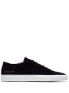 Common Projects Black Achilles Suede Low-top Sneakers