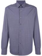 Lanvin Checked Shirt, Men's, Size: 42, Blue, Cotton