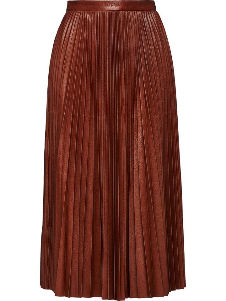 Prada Sunray Pleated Skirt - Brown