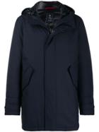 Fay Hooded Raincoat - Blue