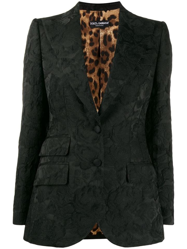 Dolce & Gabbana Jacquard Jacket - Black