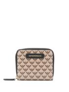 Emporio Armani Repeat Logo Wallet - Neutrals