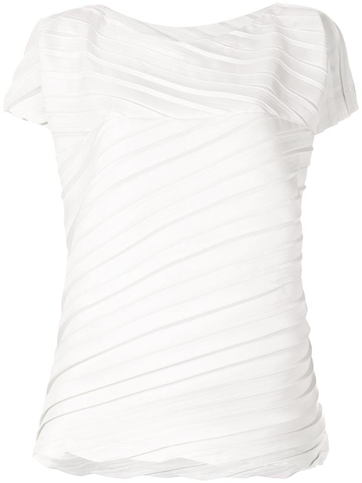 Issey Miyake Pleated T-shirt - Grey