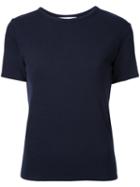 Enföld - Ribbed T-shirt - Women - Cotton - 38, Blue, Cotton
