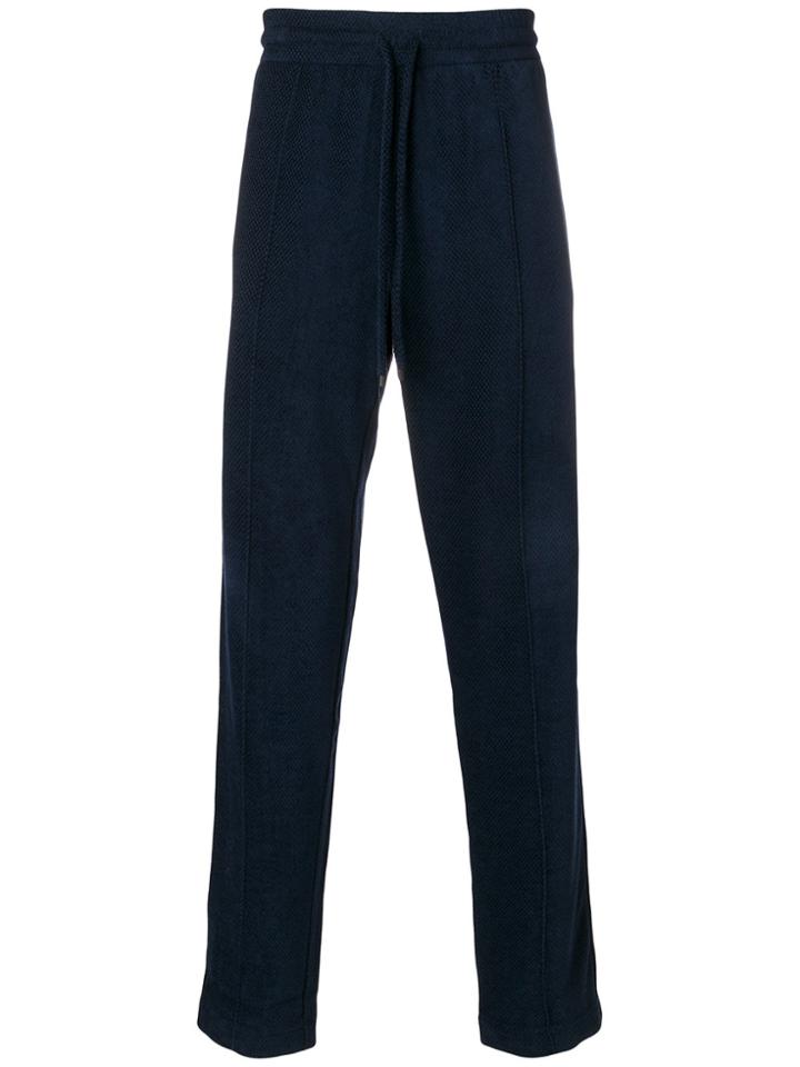 Giorgio Armani Regular Tie Waist Trousers - Blue