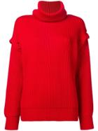 Maison Flaneur Buttoned Sleeve Jumper - Red