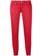 Dondup - Cropped Trousers - Women - Cotton/spandex/elastane - 28, Red, Cotton/spandex/elastane