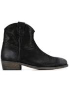 Via Roma 15 Patterned Ankle Boots - Black