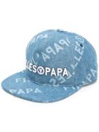 Filles A Papa Logo Denim Cap - Blue