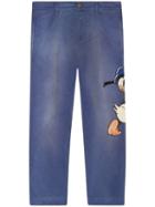 Gucci - Denim Pant With Embroideries - Men - Cotton/spandex/elastane - 40, Blue, Cotton/spandex/elastane