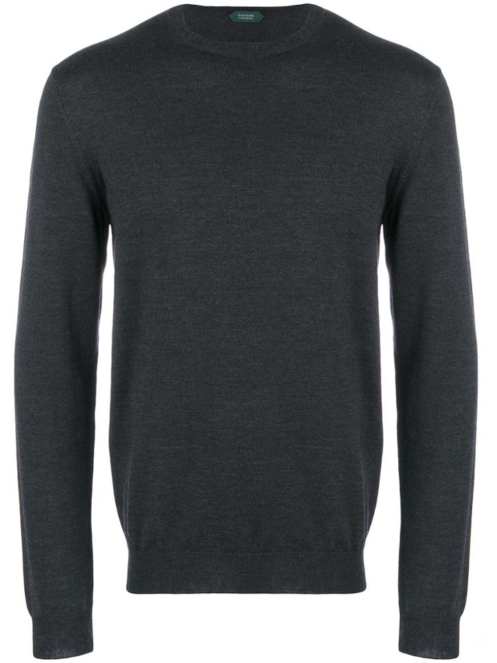 Zanone Knitted Jumper - Grey
