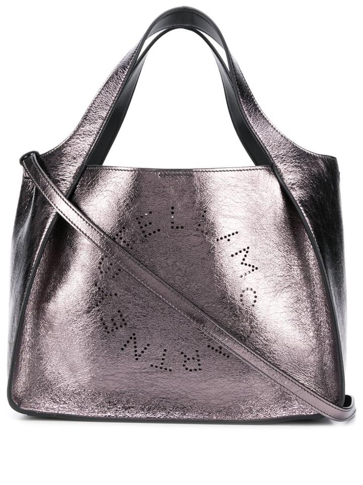 Stella Mccartney Small Metallic Logo Tote