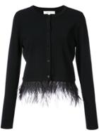 Milly Fringed Hem Cardigan - Black