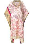 Pierre-louis Mascia Floral Panel Kaftan Dress - Multicolour