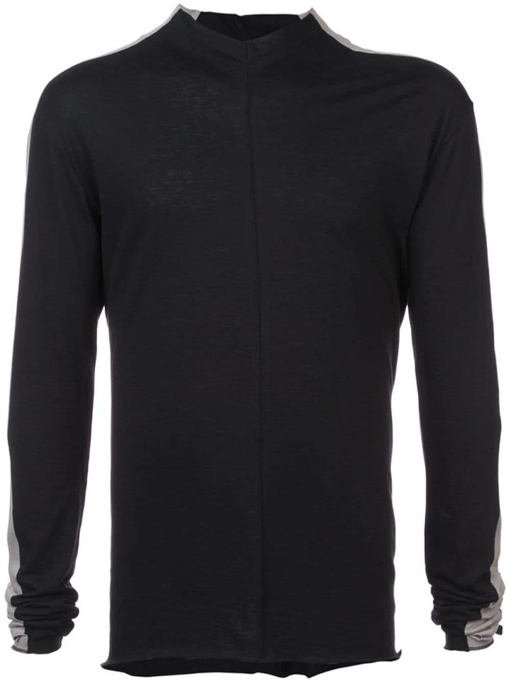 Nude Sleeve Stripe Jumper - Black