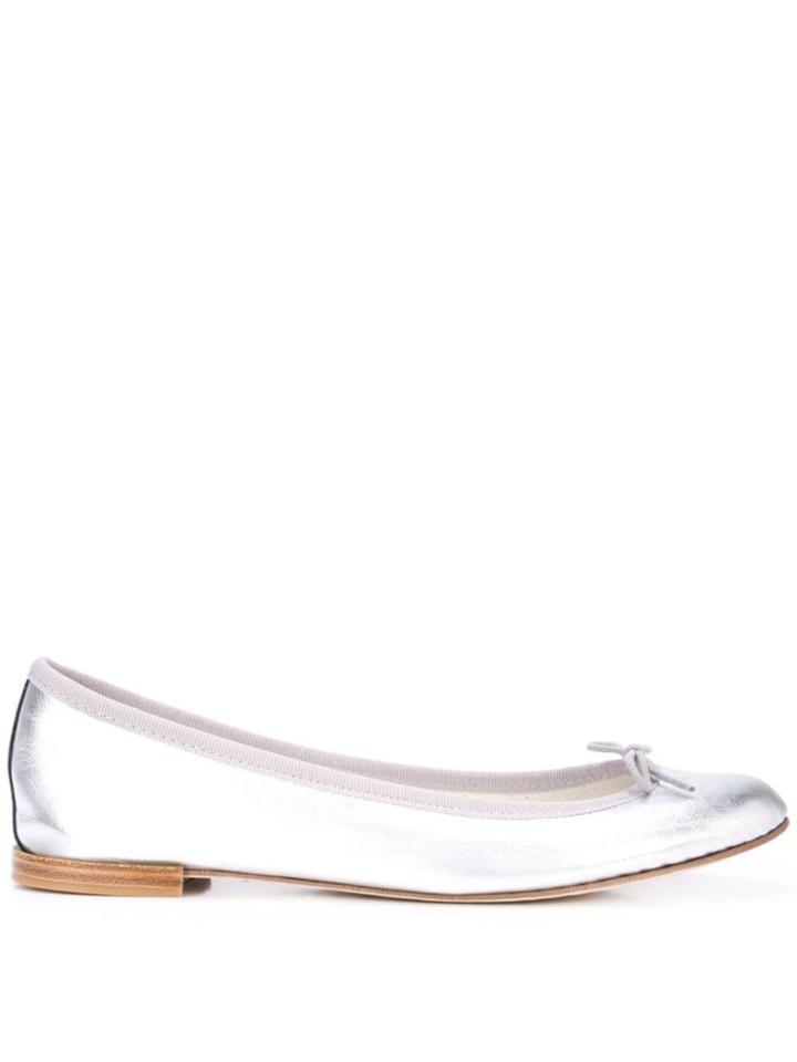 Repetto Metallic Ballerina Shoes - Silver