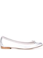 Repetto Metallic Ballerina Shoes - Silver