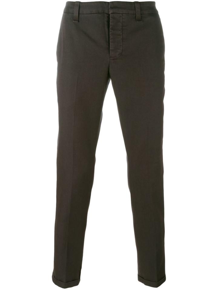 Dondup Straight Trousers - Brown