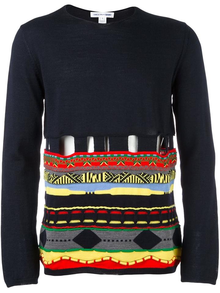 Comme Des Garçons Shirt Patterned Jumper