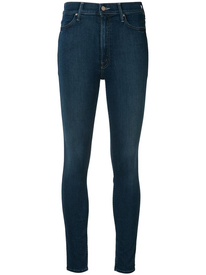 Mother Super Skinny Jeans, Women's, Size: 28, Blue, Cotton/modal/polyester/spandex/elastane